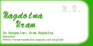 magdolna uram business card